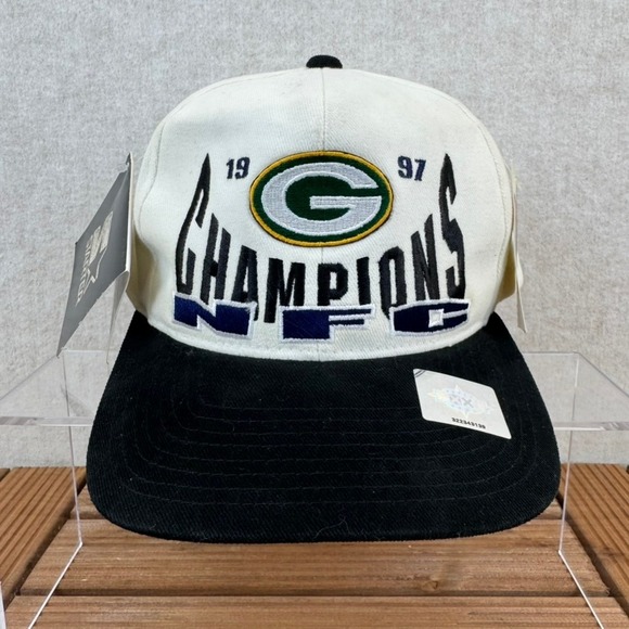 Vintage 1997 Green Bay Packers NFC Champions Starter Snapback Hat NWT
